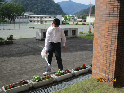 水やり1