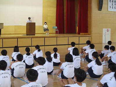 学校朝礼１