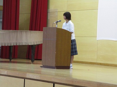 学校朝礼３