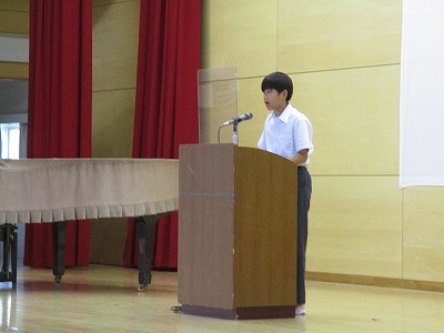 学校朝礼４