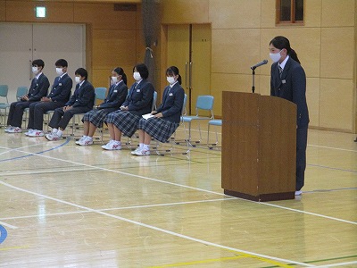 ６生徒会長挨拶