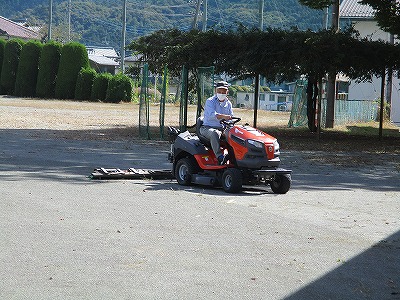 5校庭整備